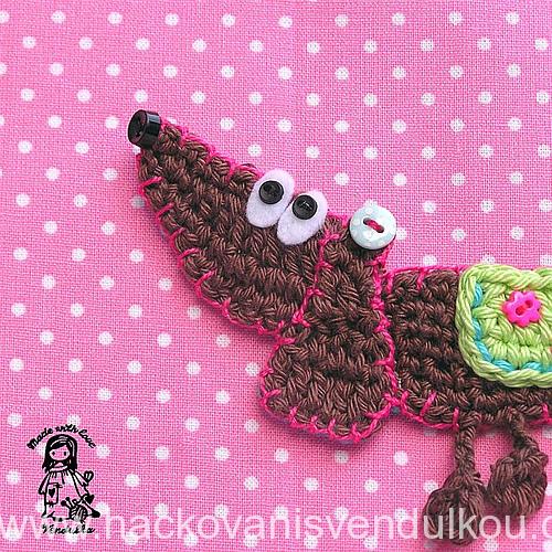 Auto - háčkovaná aplikace, návod