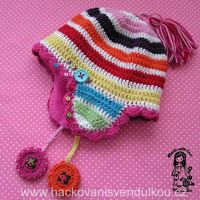 Knoflíková čepice - návod