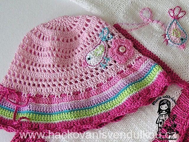 Háčkovaný letní klobouček - návod