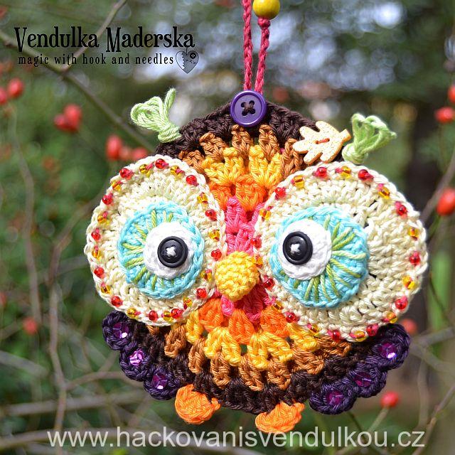 Podzimní sova - dekorace