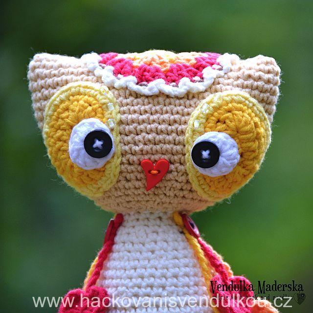 Háčkovaná sovička Emička ¦ Návod na háčkování