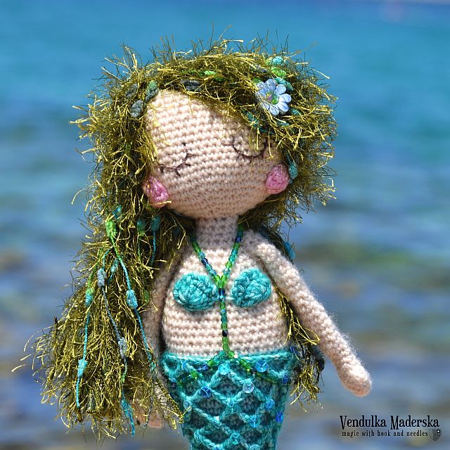 Háčkovaná mořská panna ¦ návod na háčkování