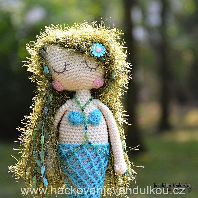 Háčkovaná mořská panna ¦ návod na háčkování