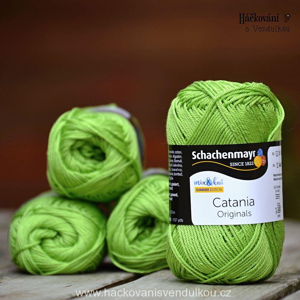 Příze Catania ¦ Schachenmayr ¦ zelená - jarní 418 ¦ 100% bavlna