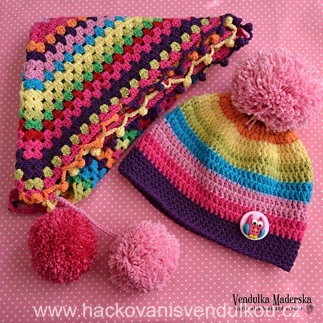 Veselý šátek ¦ návod na háčkování