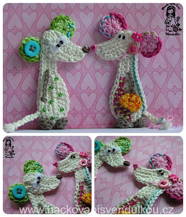 Myška - návod na háčkování