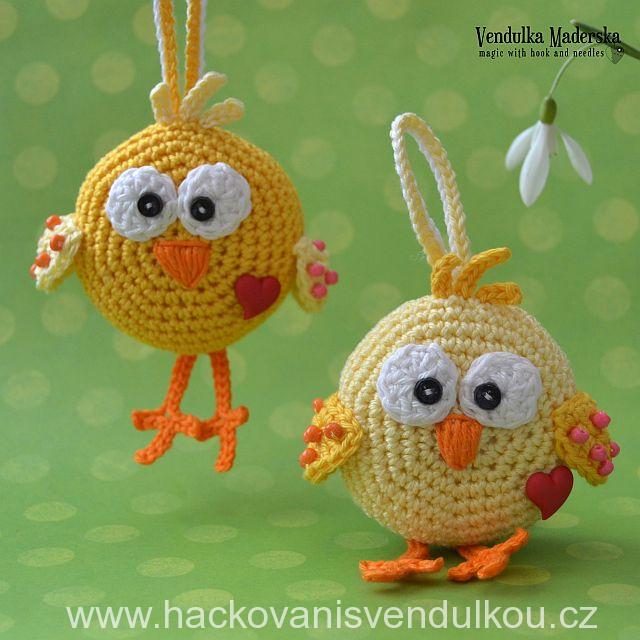 Kuřátko - návod na háčkování