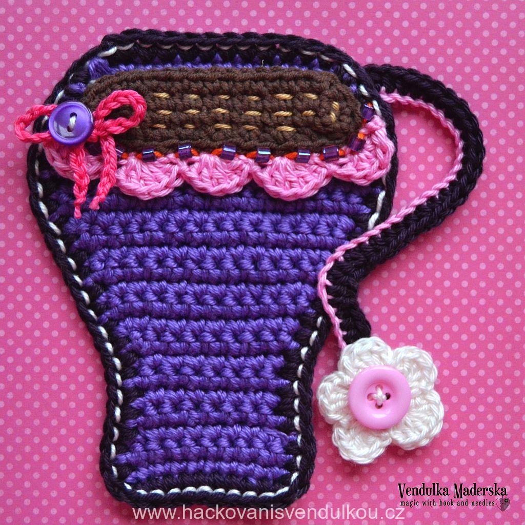 Háčkovaný podšálek - hrníček ¦ návod na háčkování