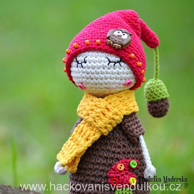 Dubový mužíček ¦ Vendula Maderská ¦ návod na háčkování