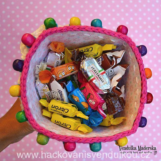 Návod na háčkovaný kornout na sladkosti