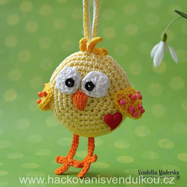 Kuřátko - návod na háčkování