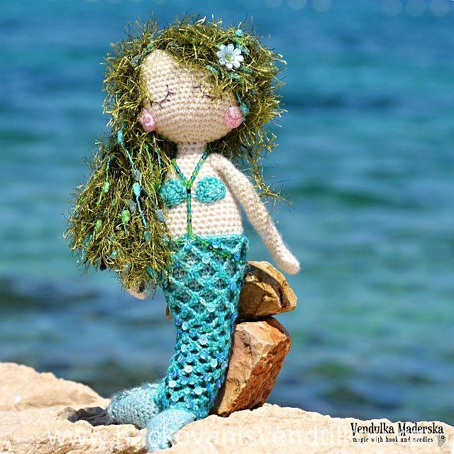 Háčkovaná mořská panna ¦ návod na háčkování