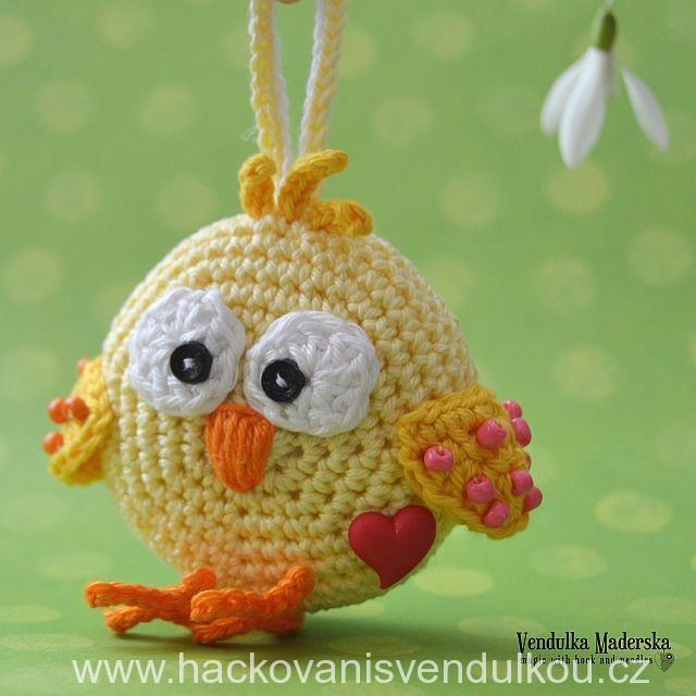 Kuřátko - návod na háčkování