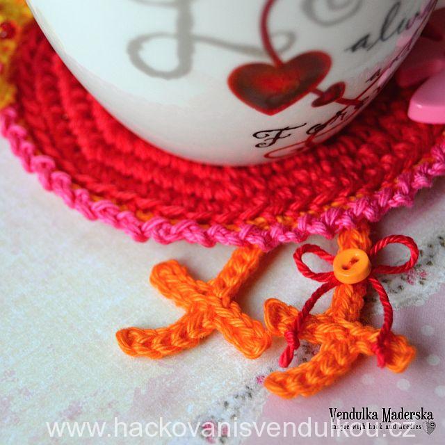 Návod na háčkovaný podšálek - slepička