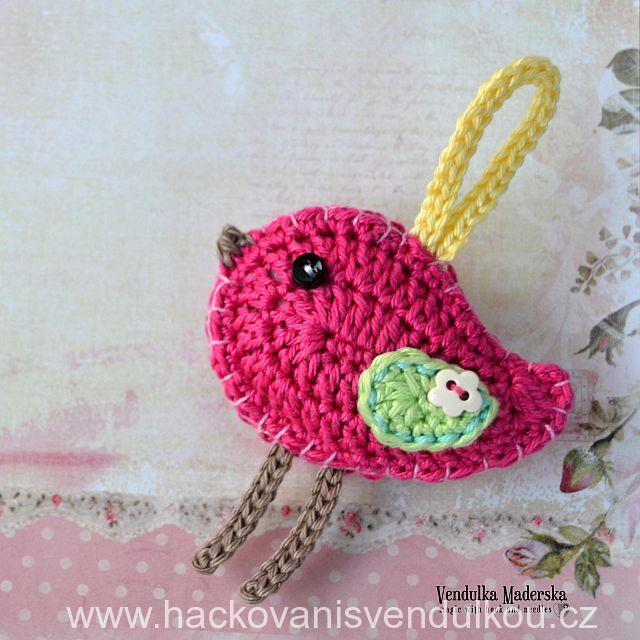 Návod na háčkovaného ptáčka