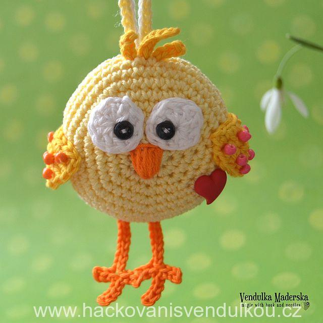 Kuřátko - návod na háčkování