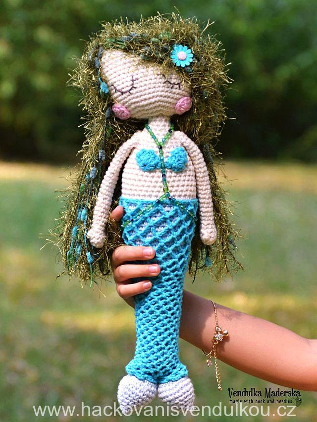 Háčkovaná mořská panna ¦ návod na háčkování