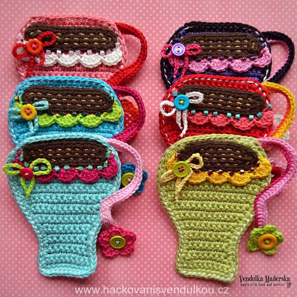 Háčkovaný podšálek - hrníček ¦ návod na háčkování
