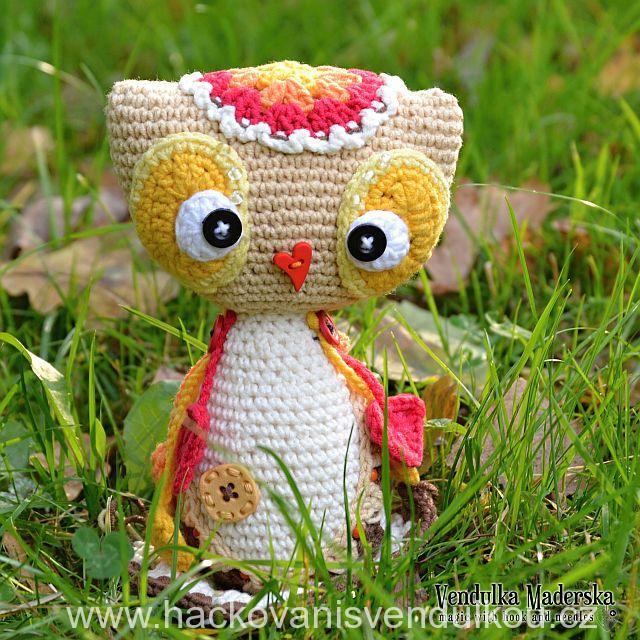 Háčkovaná sovička Emička ¦ Návod na háčkování