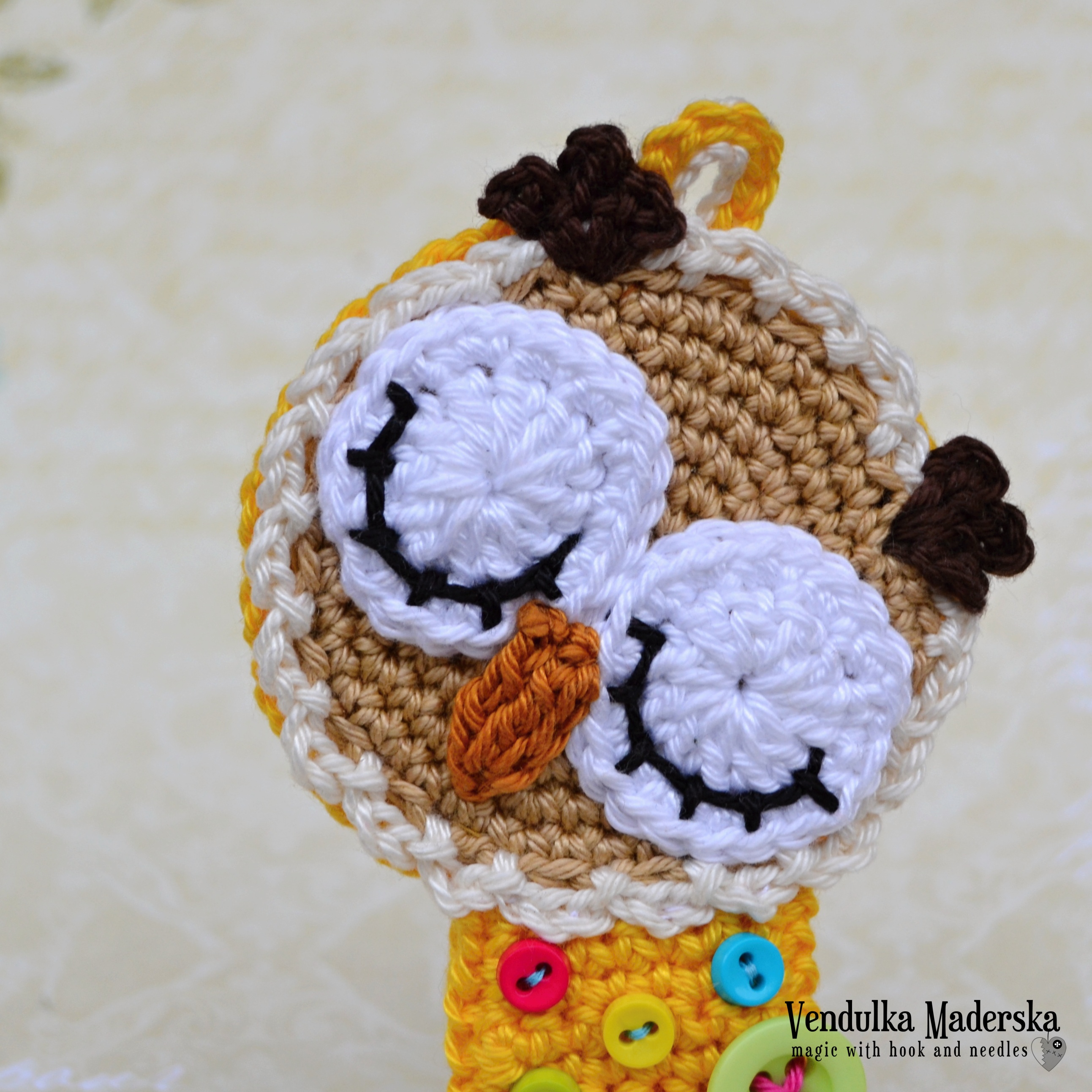 Háčkovaná spící sovička